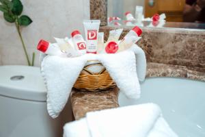 Koupelna v ubytování Sama Al Deafah Hotel
