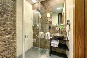 Koupelna v ubytování Ametyst Hotel Praha