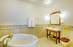 Koupelna v ubytování Grand SPA Lietuva Serviced Apartments Dzūkija