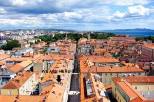 Výhľad na mesto Zadar alebo výhľad na mesto priamo z apartmánu