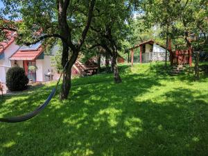 Vonkajšia záhrada v ubytovaní Guest house Magyar Route 66