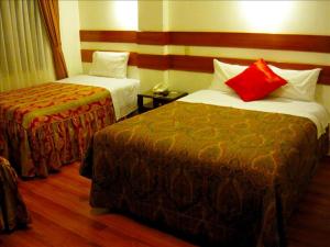 Katil atau katil-katil dalam bilik di Hostal Los Andes