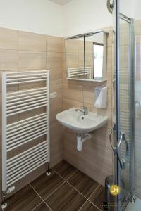 Baðherbergi á Apartmány Jindřichův Hradec