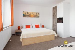 Katil atau katil-katil dalam bilik di Apartmány Jindřichův Hradec