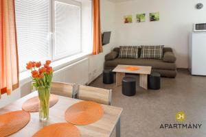 Ruang duduk di Apartmány Jindřichův Hradec