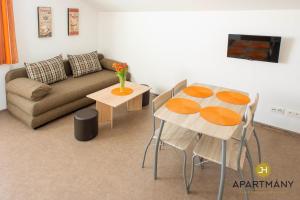 Ruang duduk di Apartmány Jindřichův Hradec