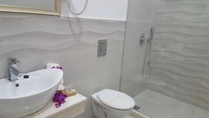 Koupelna v ubytování Guesthouse Laterna
