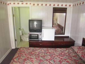 TV a/nebo společenská místnost v ubytování Pinecrest Motel