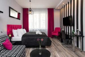 Posteľ alebo postele v izbe v ubytovaní Leo Apartments Old Town