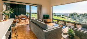 Balkón nebo terasa v ubytování Villas Waiheke