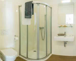 Koupelna v ubytování Penzion Apartmány Hradební