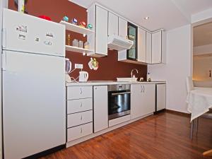 Kuchyň nebo kuchyňský kout v ubytování Apartments Ilija 1363