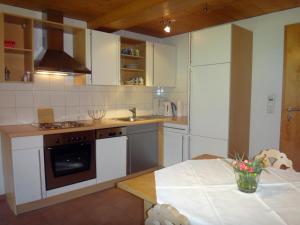 Kuchyň nebo kuchyňský kout v ubytování Gästehaus Appartements Egender