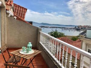 Balkón alebo terasa v ubytovaní Apartamentos Playa Portonovo