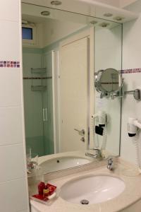 Koupelna v ubytování Hotel Levante