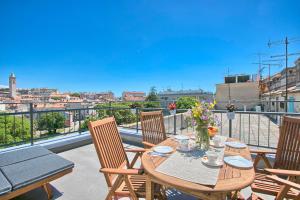 Balkón nebo terasa v ubytování Ancora Center Apartment