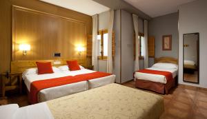 Postel nebo postele na pokoji v ubytování Hotel Real De Toledo