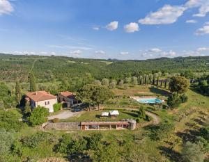 A bird's-eye view of Podere Sant'Alessandro