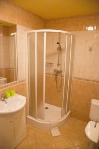 Vannituba majutusasutuses Hotel Centrum Harrachov
