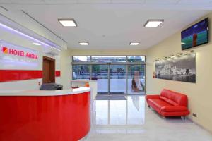 The lobby or reception area at Hotel Arena Expo