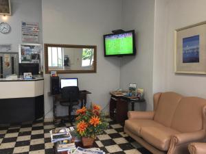 Телевизор и/или развлекательный центр в Hotel Ferreira Viana
