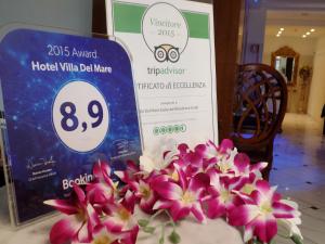 Certifikát, hodnocení, plakát nebo jiný dokument vystavený v ubytování Hotel Residence Villa Del Mare