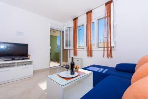 Televízia a/alebo spoločenská miestnosť v ubytovaní Apartments Braco