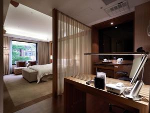 Katil atau katil-katil dalam bilik di The Tango Hotel Taipei XinYi