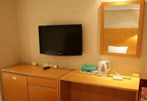 TV a/nebo společenská místnost v ubytování Daegu Union Tourist Hotel