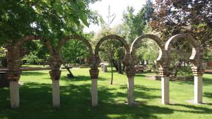 Vonkajšia záhrada v ubytovaní Centro San Viator