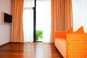 TV a/nebo společenská místnost v ubytování Anarva Hotel & Spa