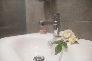 Koupelna v ubytování Albergo Al Sole