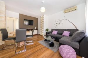 TV a/nebo společenská místnost v ubytování Apartment Simoni ZD