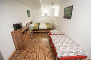 Letto o letti in una camera di Apartmán Harrachov se zahradou