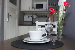 Kuchyňa alebo kuchynka v ubytovaní Apartamenty u Rzepióra
