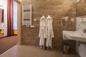 Koupelna v ubytování Hotel Terra