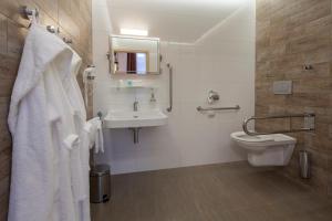 Koupelna v ubytování Hotel Terra