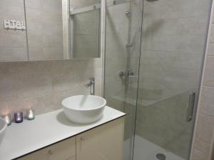 Koupelna v ubytování Apartment Skadenca