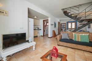 Posezení v ubytování Villa Charco del Palo