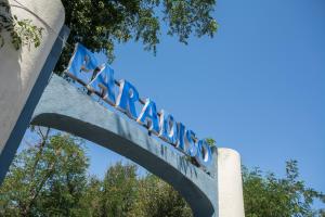 a sign at the entrance to a hospital at Hotel Riviera Blu in Tirrenia