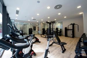 Gimnasio o instalaciones de fitness de Hotel & Spa Ciudad de Binéfar