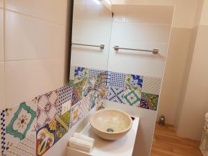 Koupelna v ubytování B&B Verdearancio