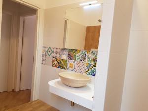 Koupelna v ubytování B&B Verdearancio
