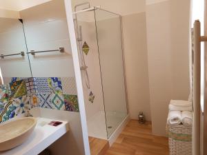 Koupelna v ubytování B&B Verdearancio
