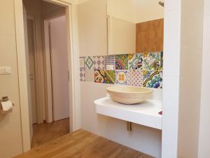 Koupelna v ubytování B&B Verdearancio