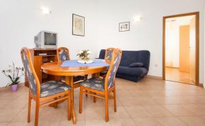 TV a/nebo společenská místnost v ubytování Apartments Hrvatin