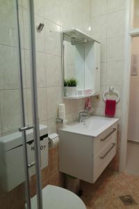 Koupelna v ubytování Apartments Jadranka