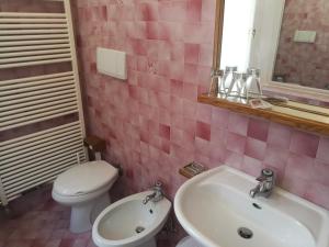 Kúpeľňa v ubytovaní Hotel Fiames