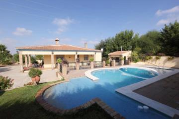 4 bedrooms villa with private pool enclosed garden and wifi at Sanlucar la Mayor