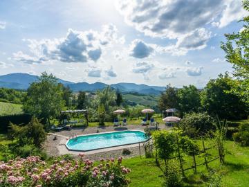 Delightful Holiday Home in Cagli with Shared Swimming Pool